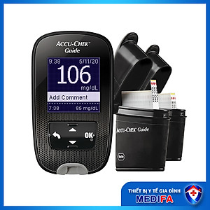 Hộp 50 que thử đường huyết Accu Chek Guide NK chính hãng, Tem niêm phong, nhãn phụ TIếng Việt