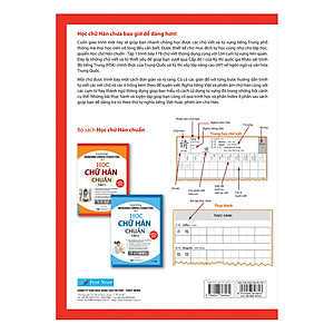 Sách Học Chữ Hán Chuẩn - Tập 1