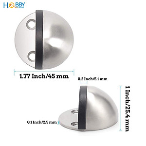 Đồ chặn cửa bán nguyệt chống va đạp cửa vào tường Hobby Home Decor CC4