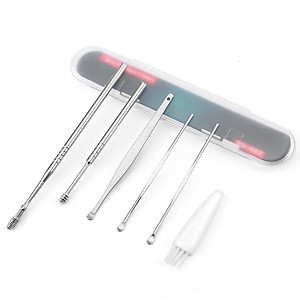 Dụng Cụ Lấy Ráy Tai, Bộ Ngoáy Tai 6 Chiếc KUNBE, Chất Liệu Inox Cao Cấp Giúp Vệ Sinh Tai An Toàn, Chuyên Nghiệp