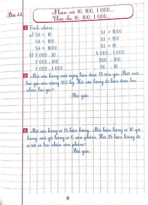 Luyện Tập Toán 4 Quyển 1 + Quyển 2 - Trình Bày Trên Giấy Ô Li (Bám Sát SGK Chân Trời Sáng Tạo)