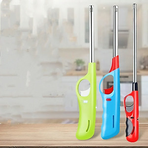 Bật Lửa Mồi Bếp Gas, Bếp Cồn An Toàn (Màu Sắc Ngẫu Nhiên) Dụng Cụ Mồi Lửa Cho Bếp Cồn, Bếp Gas Gia Đình, Quán Ăn