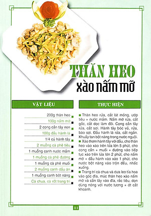 Sách 60 Món Ăn Được Ưa Thích - Món Thịt Heo