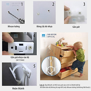 Kệ Sách Để Sàn Gỗ Chống Ẩm Cao Cấp SIB Decor (178 x 40 x 24cm)