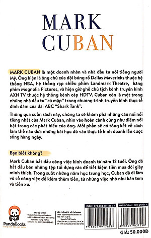 Sách Mark Cuban - 15 Bí Quyết Thành Công Trong Cuộc Đời Và Sự Nghiệp Của Ông Trùm Kinh Doanh Mang Tinh Thần Thể Thao