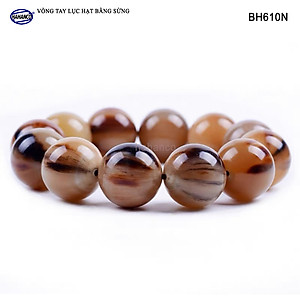 Vòng Sừng Bò Châu Phi vân nưa đuôi Hồ Lô (BH611N) Mang Đến May Mắn Cho Bạn và Gia Đình - Bracelet of HAHANCO