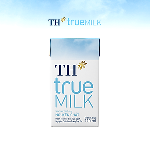 Thùng 48 hộp sữa tươi tiệt trùng  TH true MILK nguyên chất 110 ml (110 ml x 48)