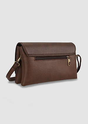 Túi đeo chéo nữ thanh lịch IDIGO FB2 - 380, túi xách cầm tay dáng chữ nhật nắp gập