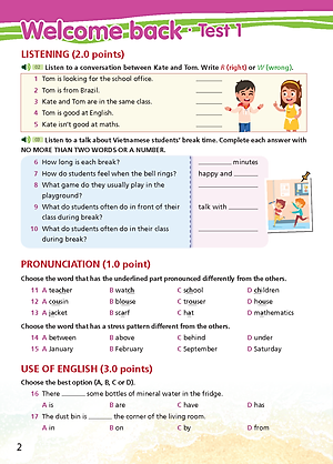 Bài tập bổ trợ Tiếng Anh 7 Right On!