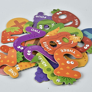 Bộ chữ cái, chữ số nam châm Mideer cho bé từ 3 tuổi trở lên học chữ cái nhận biết con vật và ghép từ đơn giản