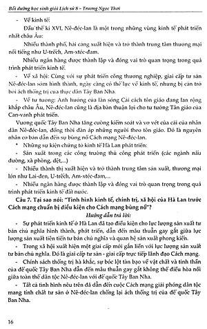 Sách Bồi Dưỡng Học Sinh Giỏi Lịch Sử Lớp 8 (Tái Bản)
