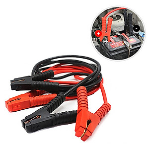 Bộ 2 dây cáp 2.5m 1800A câu điện bình ắc quy ô tô 4-8 chỗ kích nổ acquy xe hơi ô tô có bảo vệ