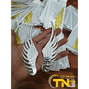 LOGO CÁNH CHIM 3D KIM LOẠI CHO XE Ô TÔ XE HƠI SÁNG BÓNG SANG TRỌNG