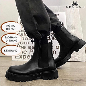 The Classic Chunky Chelsea Boots LeMans CHK02 Giày da bò Chelsea Boots đế Chunky, đế chunky, bảo hành 24 tháng