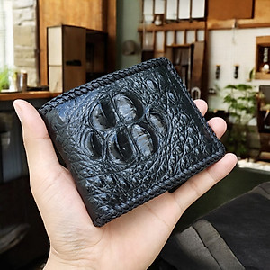 Ví Da Cá Sấu 2 Mặt Đan Viền [GÙ CÁ SẤU RẤT ĐẸP]