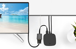 Cáp Chuyển Đổi HDMI Sang VGA + Audio Cáp Dẹt Có Nguồn Phụ Ugreen 40248 - Hàng Chính Hãng