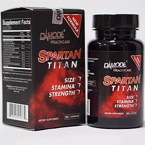 Thực phẩm chức năng hỗ trợ tăng cường sức khỏe nam giới Spartan Titan Damode lọ 30 viên