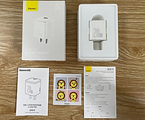 Sạc nhanh 20W cho iPhone và điện thoại Android - Baseus Super Si Quick Charger - Hàng chính hãng