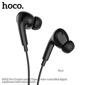 Tai nghe nhét tai jack cắm Type-C có mic hoco. M101 Pro tương thích rộng với các máy Android chân Type C và cho Iphone 15 Ipad Chân Type C  - Hàng chính hãng