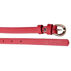 Bộ Thắt Lưng Và Ví Nữ Da Bò Huy Hoàng HT5111-HT3121 (Đỏ)