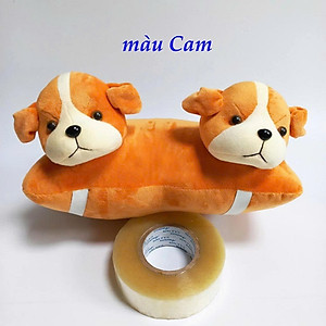 Gối đi xe máy 2 đầu hình chó (cún con) đáng yêu, chống va đập, an toàn cho bé khi chạy xe, hàng Việt Nam chất lượng cao