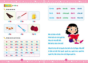 Hành trang cho bé chuẩn bị vào lớp 1 - Bộ vở Luyện đọc - Bé học toán và Luyện viết