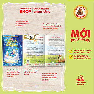 Sách song ngữ – Truyện kể cho bé trước giờ đi ngủ – Quyển 1 – Cùng con phát triển IQ, EQ và làm quen với tiếng Anh kèm File Audio