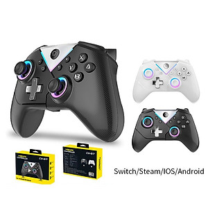 Gamepad tay game Không dây Bluetooth CM617 led RGB cho máy tính, laptop, smartphone, máy tính bảng, máy game hàng nhập khẩu