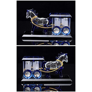 Tượng nước hoa ngựa kéo xe, kèm lọ tinh dầu để xe ô tô