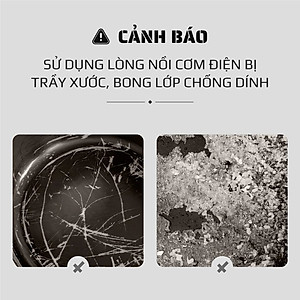 Nồi Cơm Điện Sứ Dưỡng Sinh Mishio MK365 lòng sứ nguyên chất 0.8L không chứa chất chống dính - Hàng chính hãng