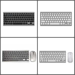 Bàn phím không dây mini W201S - đa kết nối bluetooth 5.0 + 3.0 + Usb wireless 2.4G cho máy tính laptop smartphone hàng nhập khẩu