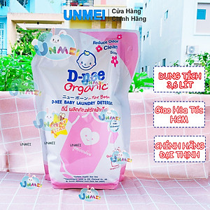 (Chính Hãng Đại Thịnh) Nước giặt D-nee, Nước Giặt Cho Bé Dnee Dạng Túi 3600ml - Loại Mới An Toàn, Tiết Kiệm