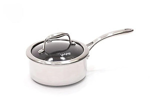 [Hàng chính hãng] Nồi, Quánh inox iMat Blackcube 16cm, Cao 8cm, Thể tích 1.6l, Phủ chống dính Daikin-Nhật Bản thế hệ mới