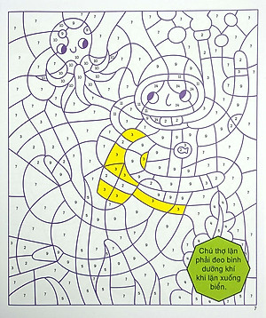 Sách Tô Màu Theo Số Dưới Đại Dương