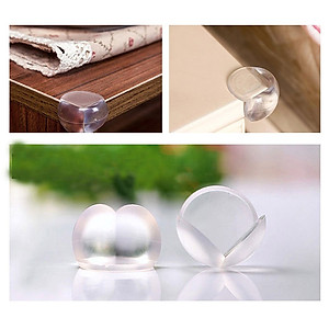 Set 12 miếng silicon bọc cạnh góc bàn bảo vệ bé không bị thương khi va đập 