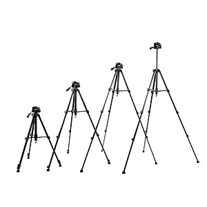 Chân máy YUNTENG VCT-691RM dùng cho máy ảnh, máy quay và điện thoại ( Kèm đầu kẹp xoay 360 độ, Remote và túi đựng) - Hàng chính hãng