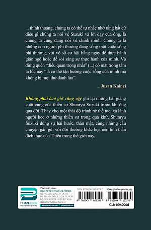 Không Phải Bao Giờ Cũng Vậy - Shunryu Suzuki