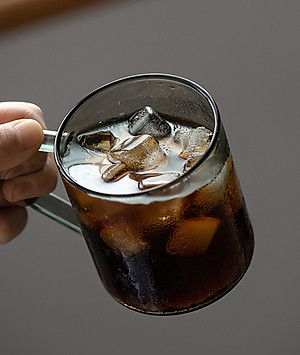 Ly thủy tinh uống trà cà phê 360ml CAFE DE KONA