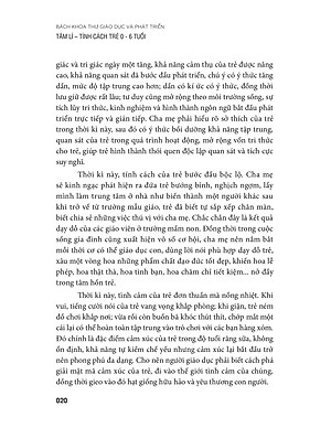 Sách Bách Khoa Toàn Thư Giáo Dục Và Phát Triển Tâm Lý Tính Cách Trẻ 0 -6 Tuổi