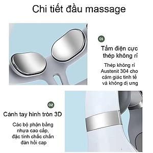 Máy massage cổ vai gáy cột sống 4 đầu công nghệ Nhật Bản
