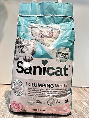 SANICAT  Cát vệ sinh Hoa Hồng - (Betonite- Đất sét) - 8L