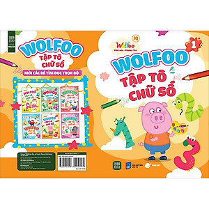 Sách WOLFOO Tập Tô Chữ Số