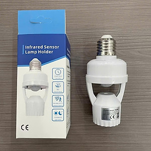 Đui Đèn Cảm Biến Chuyển Động Tự Bật Tắt E27, Đuôi Đèn Xoáy Cảm Ứng Radar Tiết Kiệm Điện - HÀNG CHÍNH HÃNG MINIIN