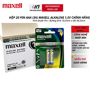 Hộp 20 Viên Pin AA / AAA Maxell Alkaline 1,5V - Hàng chính hãng