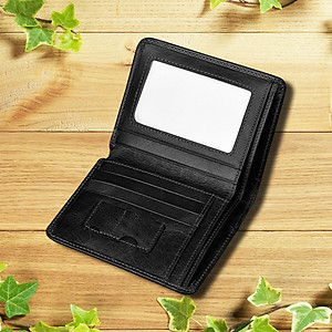 Ví nam H04 100% da bò thật bền đẹp + hộp sang trọng