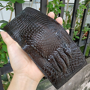 Ví Da Cá Sấu [NGUYÊN BÀN TAY CÁ SẤU CÓ MÓNG RẤT ĐẸP] Để Vừa Giấy Tờ Cũ