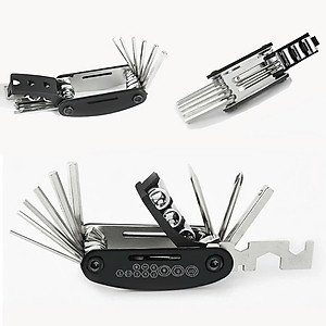 Bộ Lục Giác Cao Cấp - Kiểu Dáng Nhỏ Gọn Giúp Người Dùng Cầm Nắm, Thao Tác Dễ Dàng 16 Chi Tiết Dùng Lắp Giáp, Sửa Chữa Xe Đạp