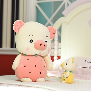 Gấu Bông Heo Trái Cây, Lợn Trái Cây Siêu Mềm Dễ Thương  (23cm--->70cm) Vải Miniso 4 Chiều Êm Ái, Hàng Xịn Loại 1 Cao Cấp