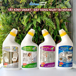 Tẩy Cặn Canxi Trên Kính SMART TK - Vệ Sinh Sạch Cặn Bám Lâu Ngày Vách Kính Nhà Tắm, Gương - MIFAN Phân Phối Chính Hãng