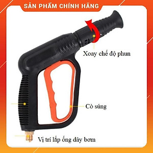 Vòi Xịt Rửa Xe️ Vòi phun xịt nước rửa xe tưới cây tăng áp lực 206660